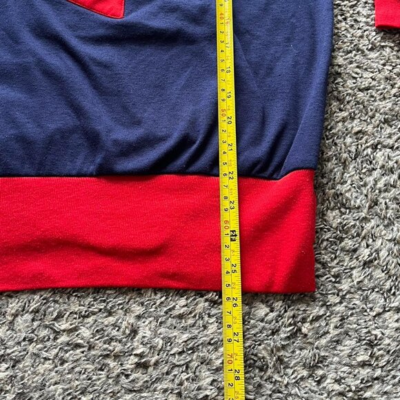 Vintage Peter Popovitch Uniform Polo Womens Large Red Military-like Navy Coastal - Picture 6 of 6